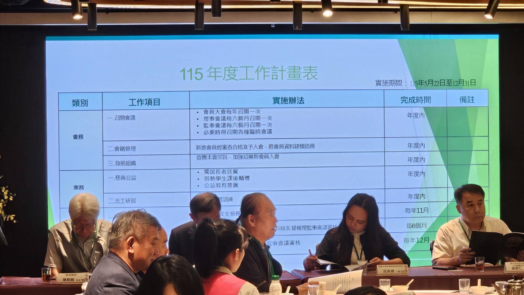 協會成立大會照片